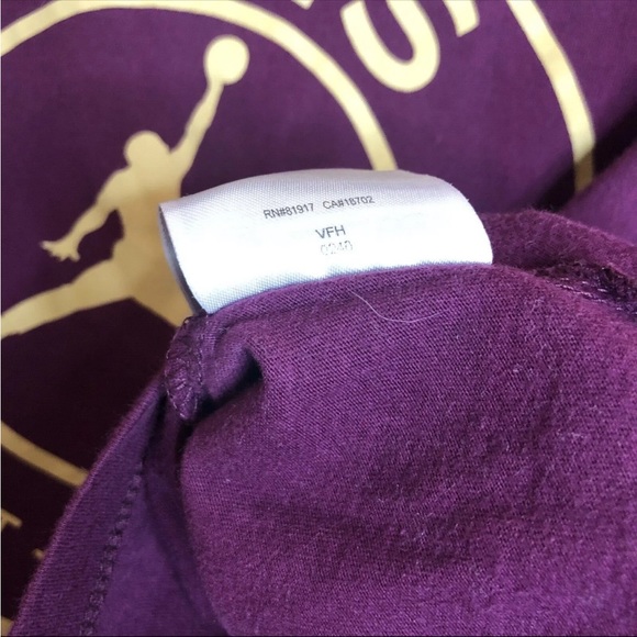 ❌sold❌Nike Air Jordan Bordeaux Paris Saint-Germain Short Sleeve Crop 2XL XXL - Picture 5 of 13